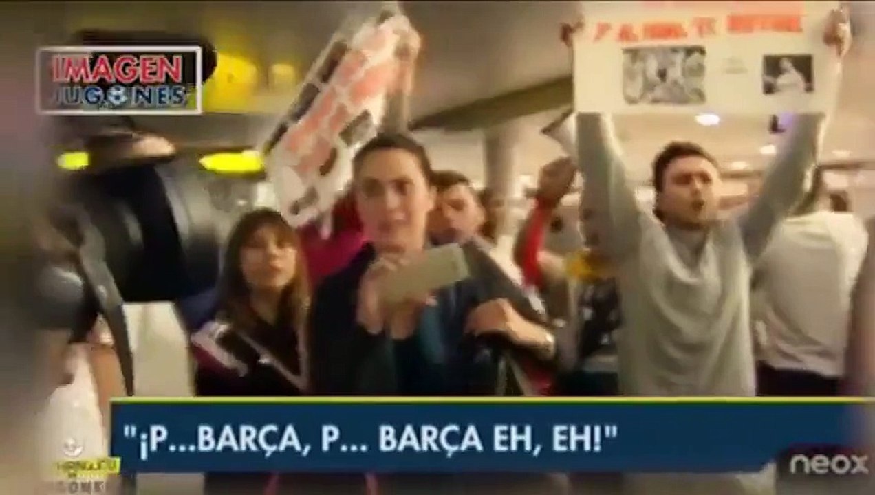 Baston entre les supporters du Real Madrid et ceux de Barcelona à l'aéroport de Barcelone