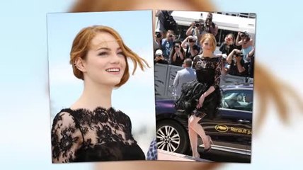 Emma Stone se luce con un vestido de velo en Cannes