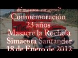 Conmemoración 23 años Masacre la Rochela