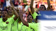 Los futbolistas del Barcelona expresan su alegría en las redes sociales