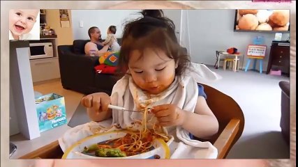 Funny Babies Eating Spaghetti Compilation So Cute