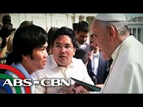 2 Pinoy, nakausap si Pope Francis sa Vatican