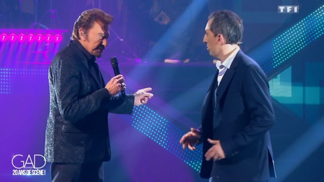 Johnny Hallyday donne une leçon à Gad Elmaleh - ZAPPING PEOPLE DU 18/05/2015