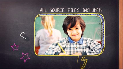 After Effects Project Files - School Chalkboard Opener - VideoHive 10203893