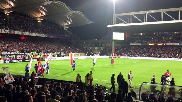 OL, fin de saison à Gerland : chants + feux d'artifice