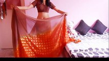 Bollywood Saree Draping Tutorial-Low Waist Sari Wearing Tutorial To Look Slim