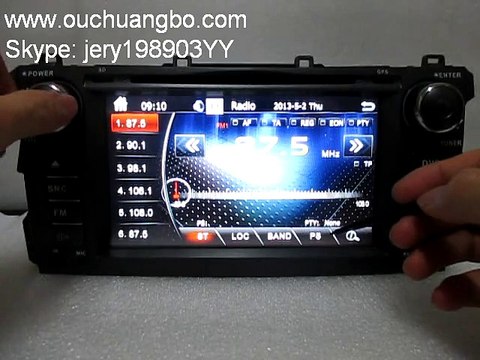 Ouchuangbo double din 7 inch sta navi BYD G3 operating system