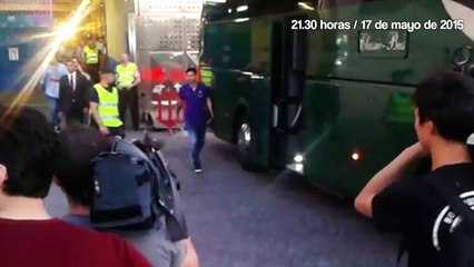 Así salieron Messi, Suárez y Neymar como campeones de El Calderón