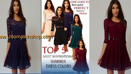 WOMEN'S SKIRT STYLE ROUND NECK LACE DRESS WITH BELT