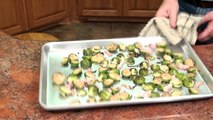 Recipe for Roasted Brussels Sprouts with Shallots and Balsamic Vinegar