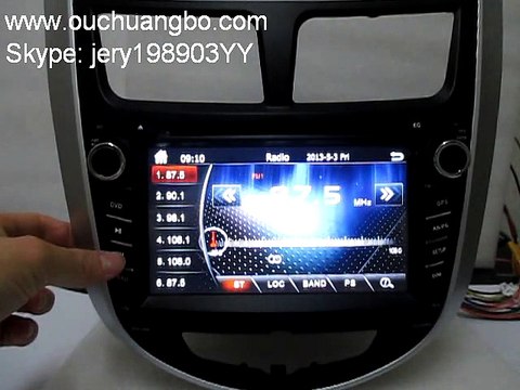 Ouchuangbo Hyundai Solaris I25 car head unit media player Operation buttons