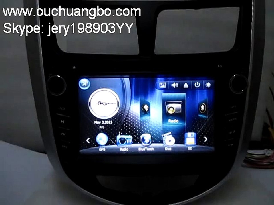 Ouchuangbo Hyundai Verna radio dvd automoabile navigation