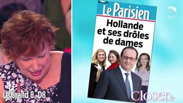 Le Grand 8 : Roselyne Bachelot tacle la Une du Parisien sur Hollande