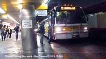 TheMBTADog: MBTA Harvard - Square, Dawes Island, Tunnel - Buses and Trackless Trolleys (2013-12)