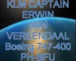 KLM Boeing 747 PH-BFU, Captain E. van V.  takeoff at EHAM