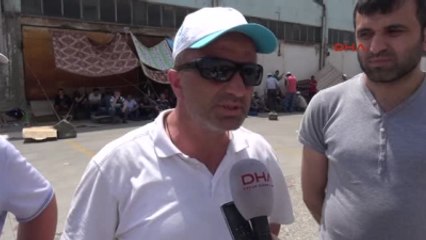 Bursa'da Otomotiv İşçilerinin Eylemi Devam Ediyor