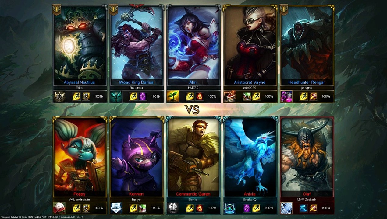 League of Legends Teambuilder - Etke & Bouknou vs Plat