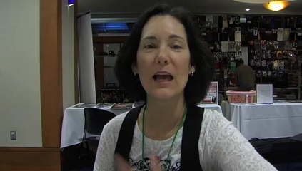 Deborah Smith Ford cuts an ad for the Sidewalk Film festival 2010