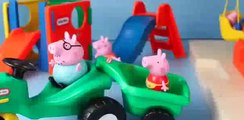Peppa Pig Play Doh Bugs and New House Peppa Pig Park Playground DisneyCarToys