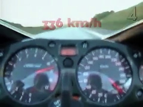 moto a alta velocidad a mas de 300km hora!!!