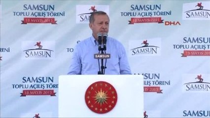 Samsun - Cumhurbaşkanı Erdoğan Toplu Açılış Töreninde Konuştu 4