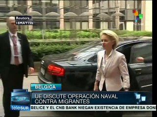 UE discute misión naval en costas libias para frenar migración
