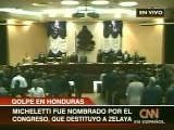 CNN le dio apoyo a los golpistas Coup in Honduras