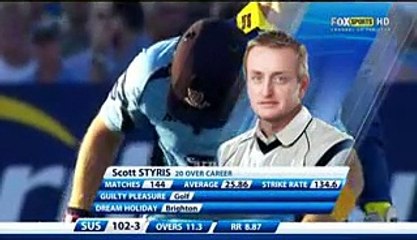 Scott Styris 100 Not Out Of 37 Balls vs Gloucestershire 2012