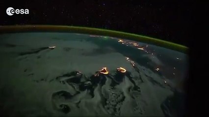 journey from the Canary Islands to Italy from space