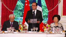 Déclaration lors du dîner d'État en l'honneur du président de Singapour