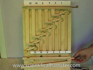 Marble adding machine