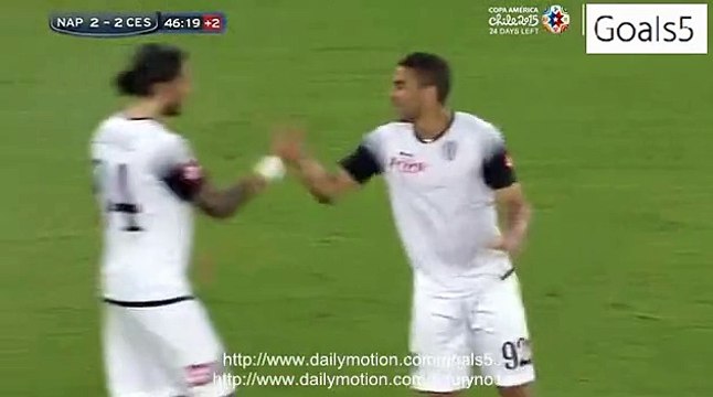 Gregoire Defrel 2nd Goal Napoli 2 - 2 Cesena Serie A 18-5-2015