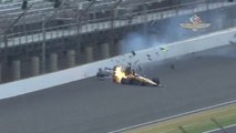 Indycar Indy 500 2015 Hinchcliffe Brutal Crash