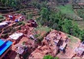 Drone Footage Shows Nepalese Hillside Village Damaged by Quakes
