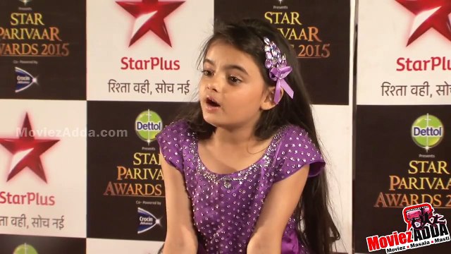 Ruhanika Dhawan Wins Best Chota Sadasya _ Yeh Hai Mohabbatein _ Star Parivaar Awards 2015