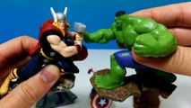 5 Marvel Avengers Assemble Figures Playset Review Ironman Thor Hulk Captain America Hawkey