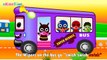Super Heroes Cartoon - The Wheels On The Bus Nursery Rhyme - Kids Animation Rhymes Songs