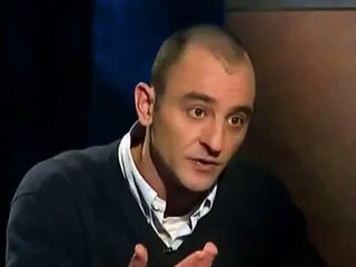 Professeur Choron face a un militant d'Act up.