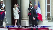 Climat: Al Gore reçu par François Hollande à l'Elysée