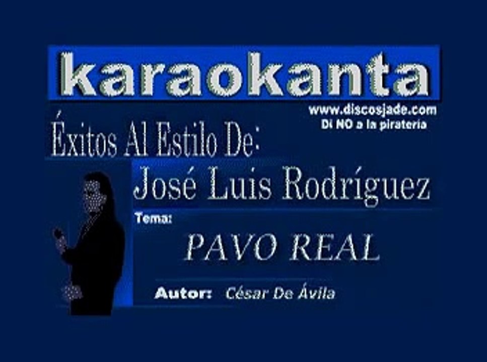 Jose Luis Rodriguez El Puma 06 Jose Luis Rodriguez Pavo Real - video  Dailymotion