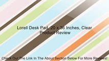 Lorell Desk Pad, 20 x 36 Inches, Clear Review