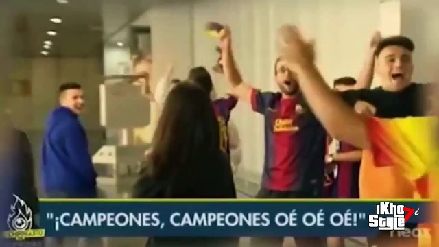 Des Madrilènes embrouillent des Barcelonais à l'aéroport