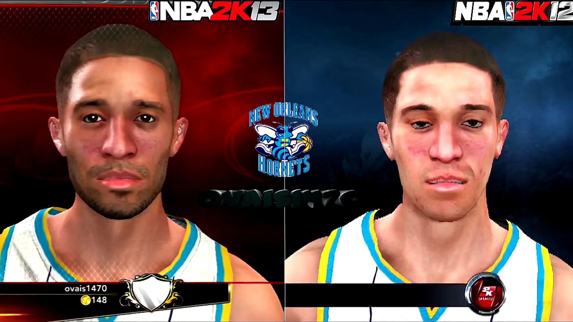 ⁣NBA 2K13 vs NBA 2K12 Face Comparisons