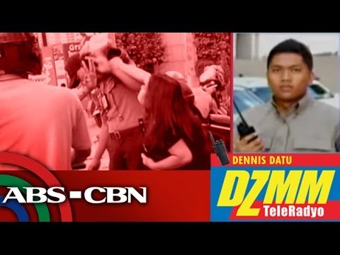 MMDA traffic enforcer kinalmot, pinalo ng helmet