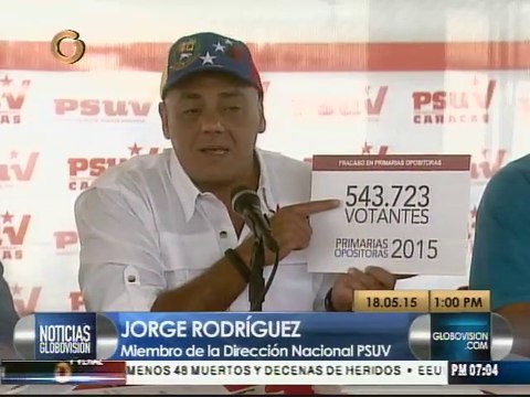 Rodríguez: Primarias-MUD fueron la peor participación electoral de la historia