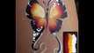 Butterfly One Stroke Brush Face Painting by Arjhay