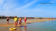 Hotel's beach: Dana Beach, Jungle Aqua Park and Alf Leila Wa Leila (Hurghada, Egypt)