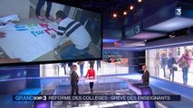 Les enseignants dans la rue contre la réforme du collège