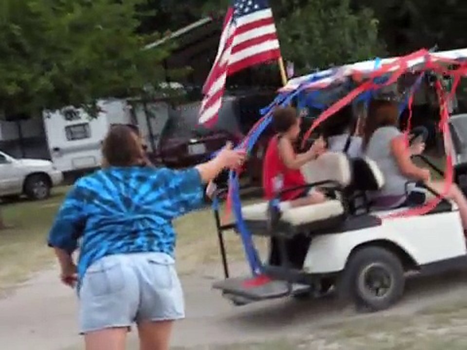 Fourth of July Golf Cart Parade at Indian Springs RV Park 2009