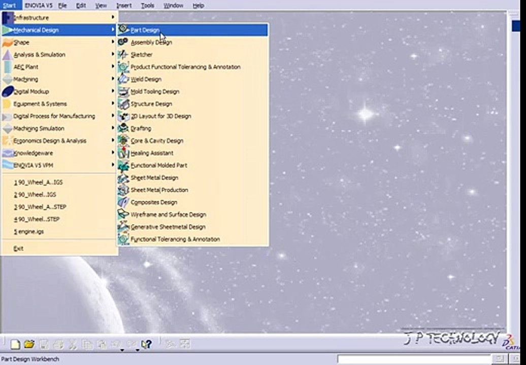 Learn Catia V5 Easy Beginner Lessons - Tutorial 02 - Workbench